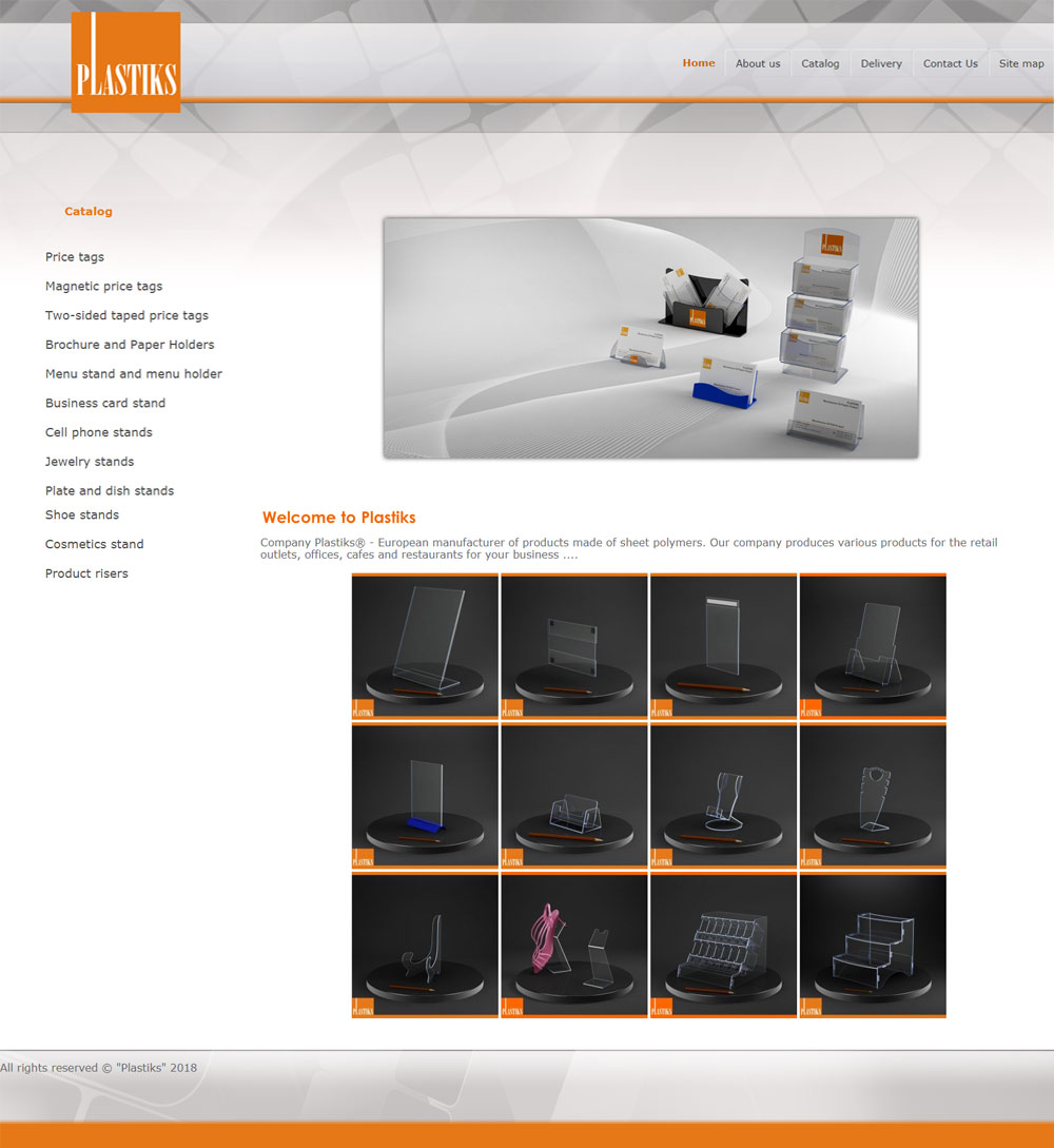 Сайт европейского производителя "Plastiks"
