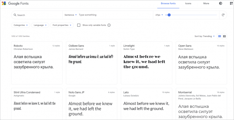 Google Fonts